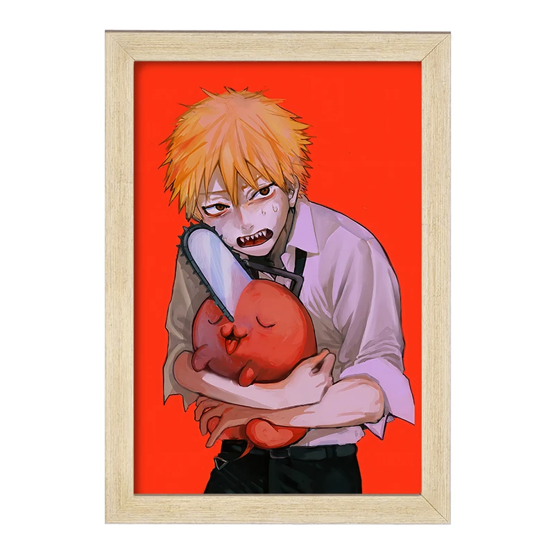 تابلو خندالو مدل دنجی و پوچیتا انیمه مرد اره ای Chainsaw Man  کد 17838