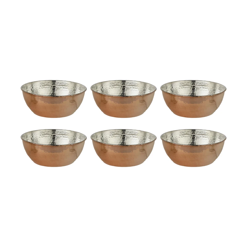 کاسه مسی مس زنجان کد 002 مجموعه 6 عددی
