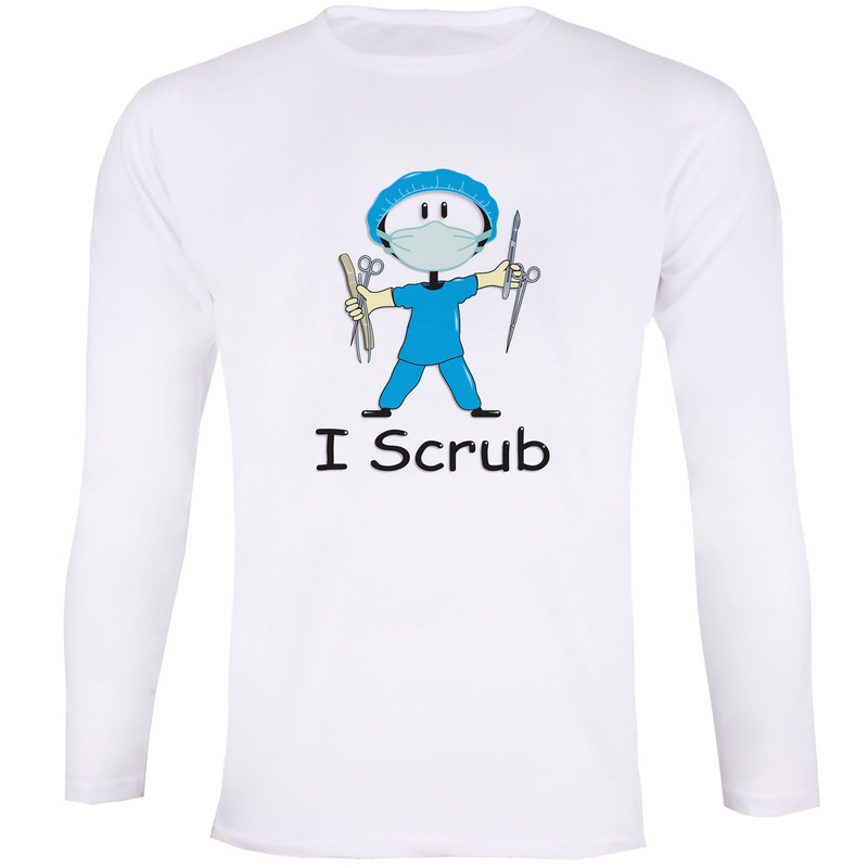 تیشرت آستین بلند مردانه مدل اتاق عمل 008