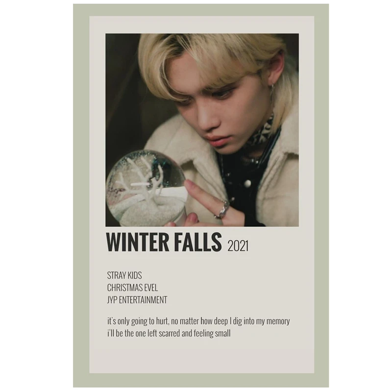 پوستر مدل اهنگ Winter Falls استری کیدز stray kids طرح فلیکس Felix کد 1622