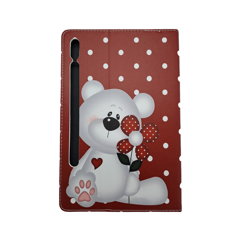 کیف کلاسوری طرح خرس مناسب برای تبلت سامسونگ Galaxy Tab S7