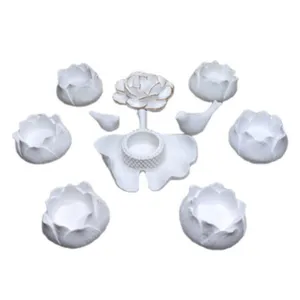 مجموعه ظروف هفت سین 10 پارچه مدل گل لاله  کد 15