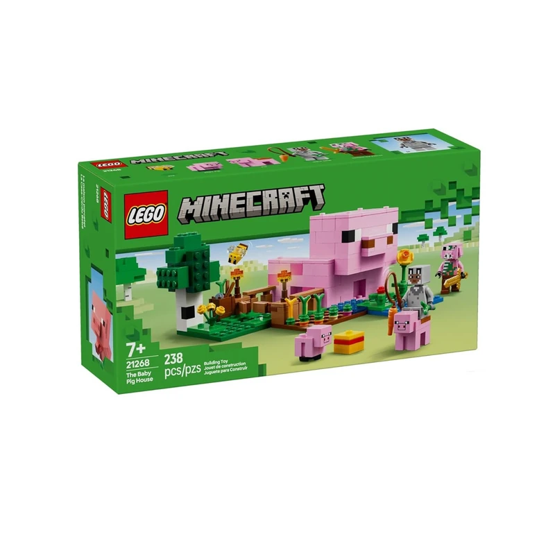 لگو 238 تکه سری Minecraft مدل The Baby Pig House کد 21268