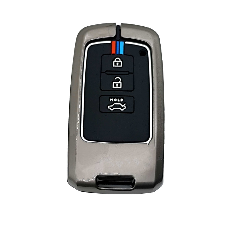 کاور ریموت و سوئیچ خودرو کالانیکس مدل COV-RAV4-10642 طرح فلزی مناسب برای تویوتا RAV4