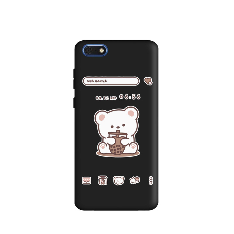 کاور طرح خرس اسموتی کد m4166 مناسب برای گوشی موبایل آنر 7S