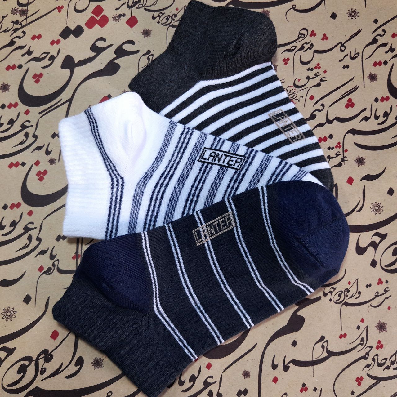 جوراب  پسرانه لنتر مدل مچی کد 7557 مجموعه 6 عددی -  - 4