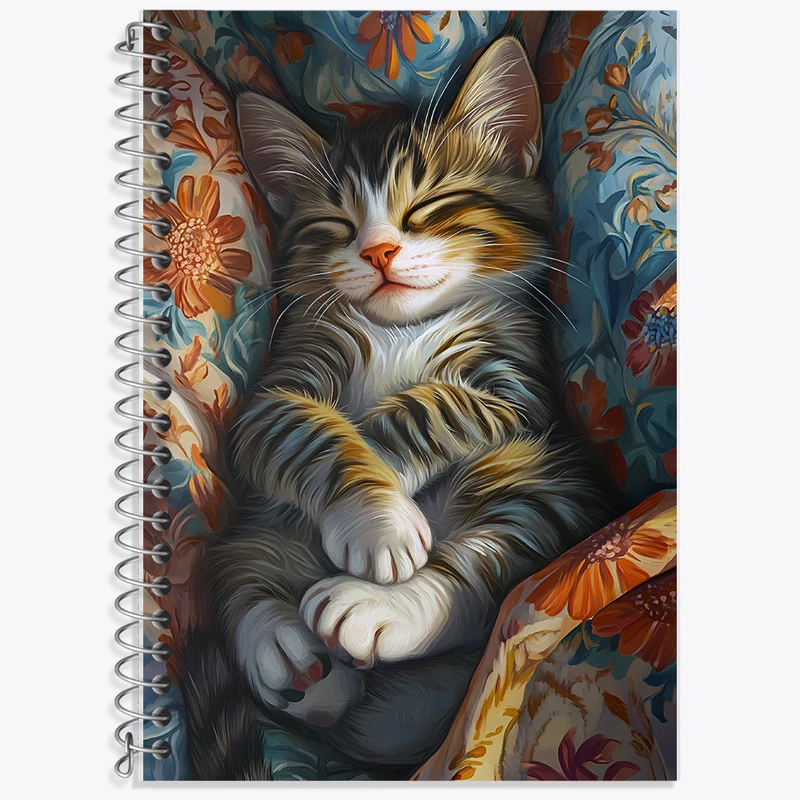 دفتر نت موسیقی 50 برگ خندالو طرح گربه بامزه کد F5983