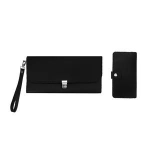 ست کیف دسته چک و کیف پول چرمی کد BT6-B