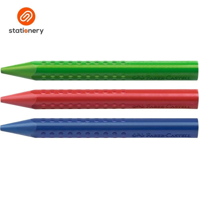 مداد شمعی 24 رنگ فابر کاستل مدل Grip Erasable