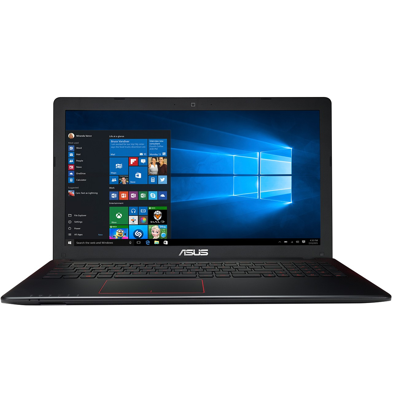 لپ تاپ 15 اینچی ایسوس مدل K550VX - A