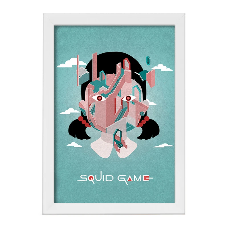 تابلو خندالو مدل بازی مرکب (Squid Game) کد F10142