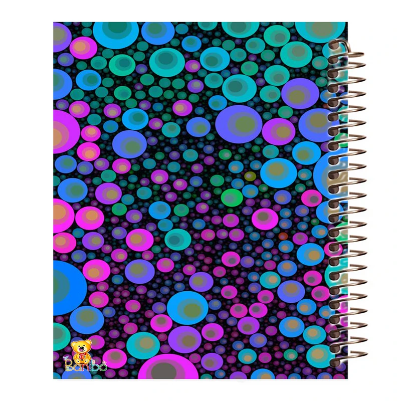 دفتر مشق 100 برگ بانیبو طرح  حباب کد 802