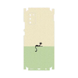 MAHOOT Minimal Internet Cat Icon-FullSkin Cover Sticker for Samsung Galaxy A02S