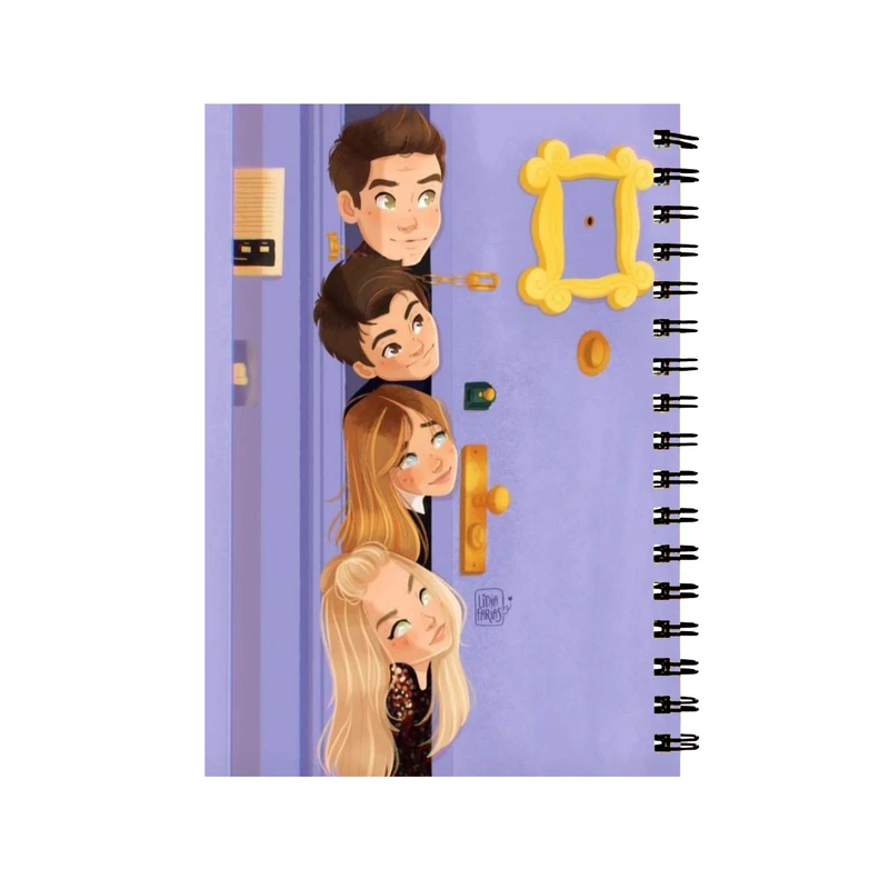 دفتر مشق 50 برگ طرح friends کد 3762