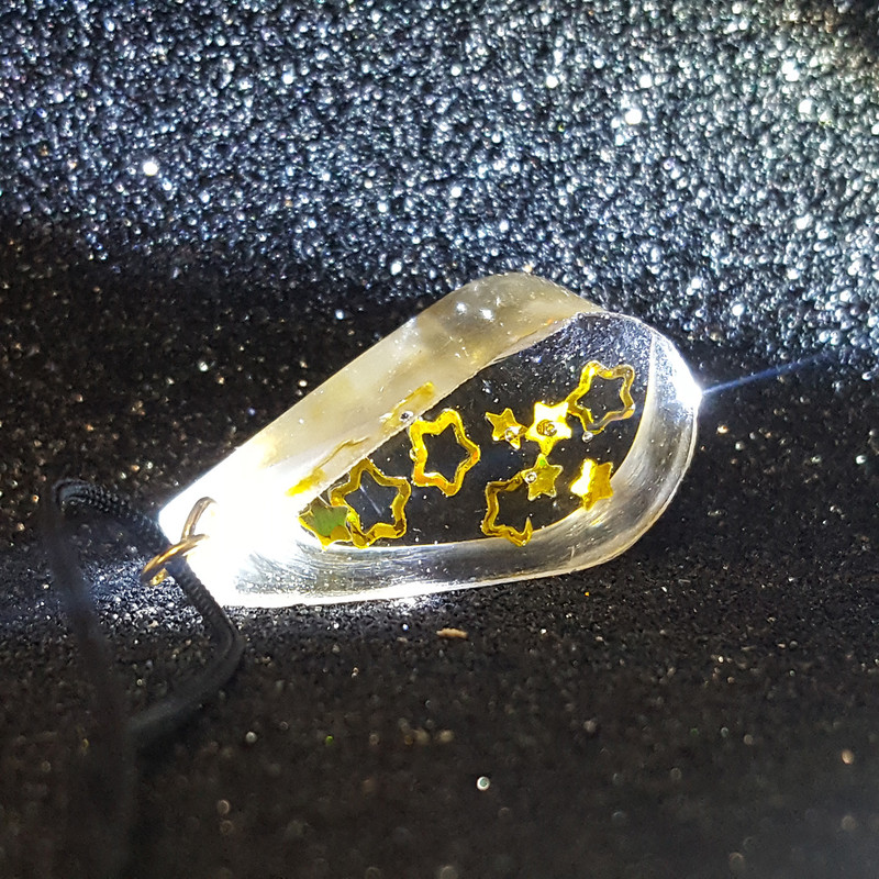 گردنبند دخترانه مدل قطره و ستاره