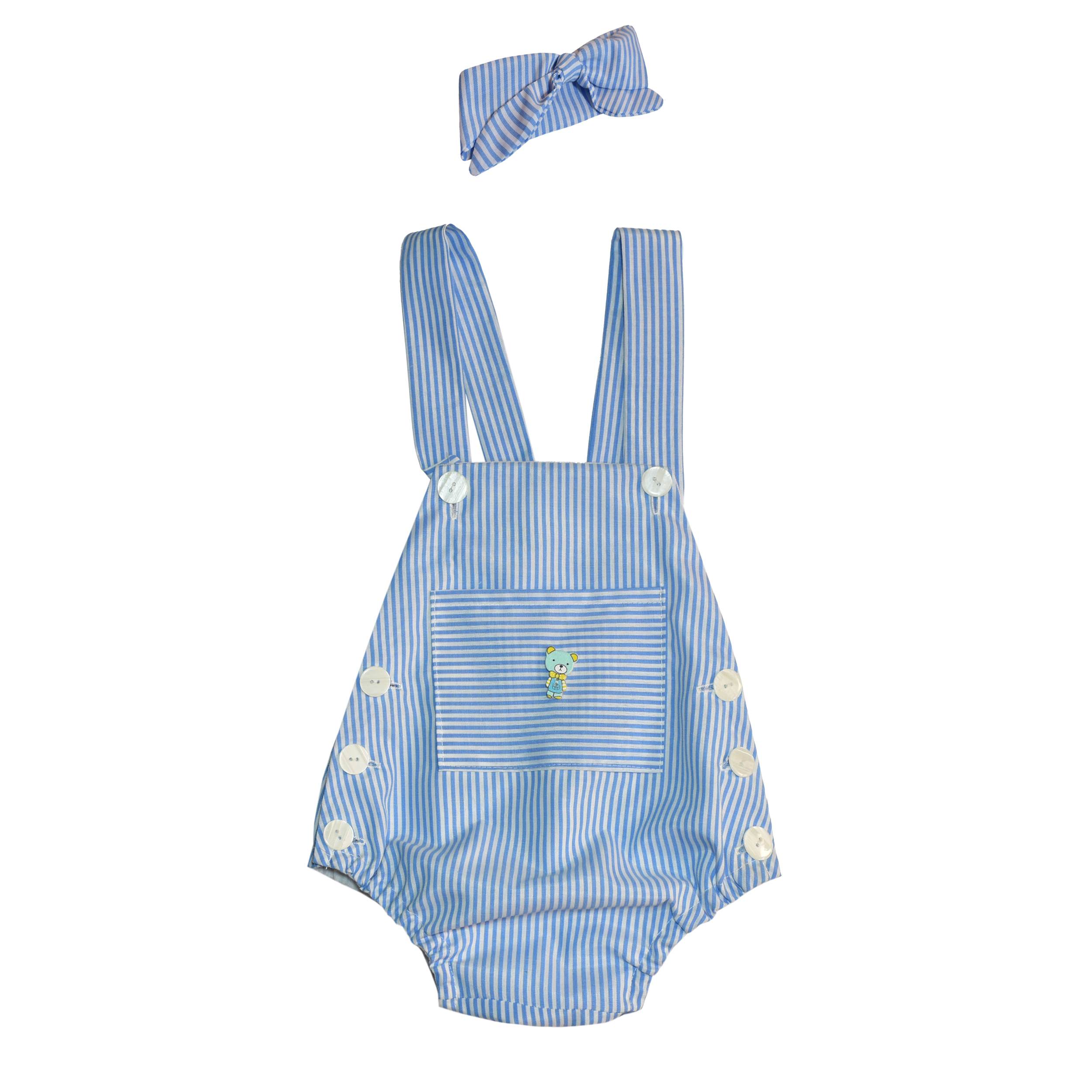 ست سرهمی و هدبند نوزادی مدل آسمان