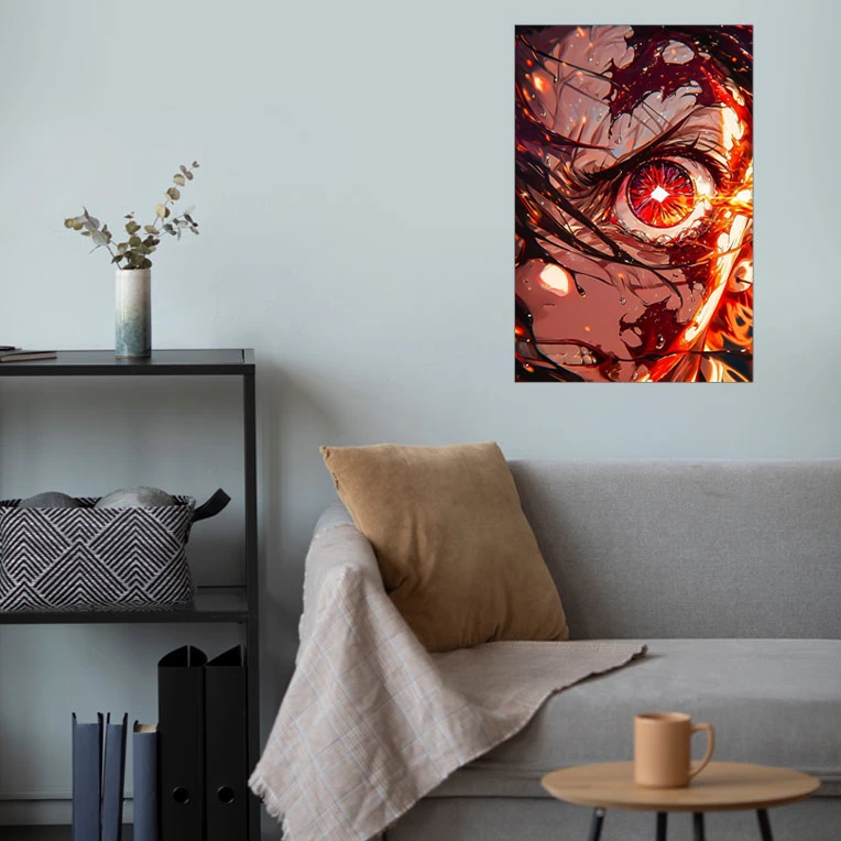 پوستر گوفی مدل کامادو تانجیرو خشمگین خفن دیمن اسلیر انیمه شیطان کش کد ANGRY21