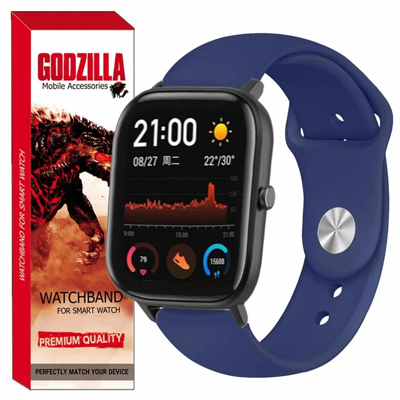 بند گودزیلا مدل SILICONE مناسب برای ساعت هوشمند هایلو Watch 2 Pro / LS 02 Pro