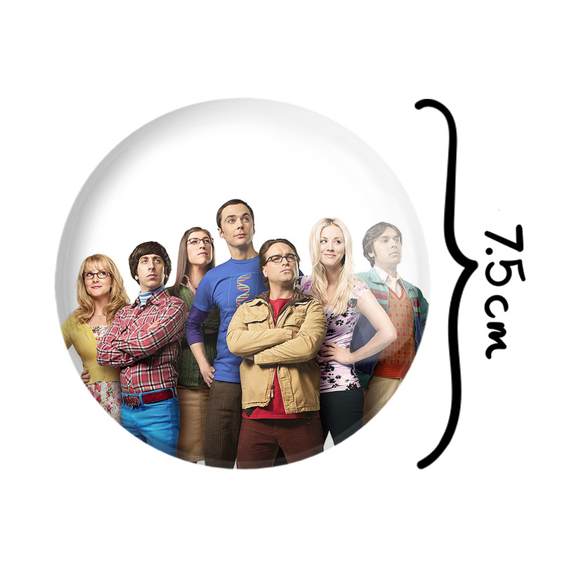 آینه جیبی خندالو طرح سریال تئوری بیگ بنگ The Big Bang Theory مدل تاشو کد 13310