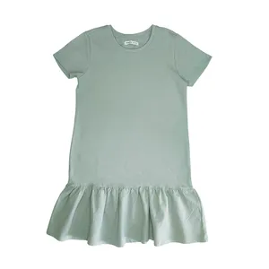 پیراهن آستین کوتاه یقه گرد دخترانه سین سی مدل 6659