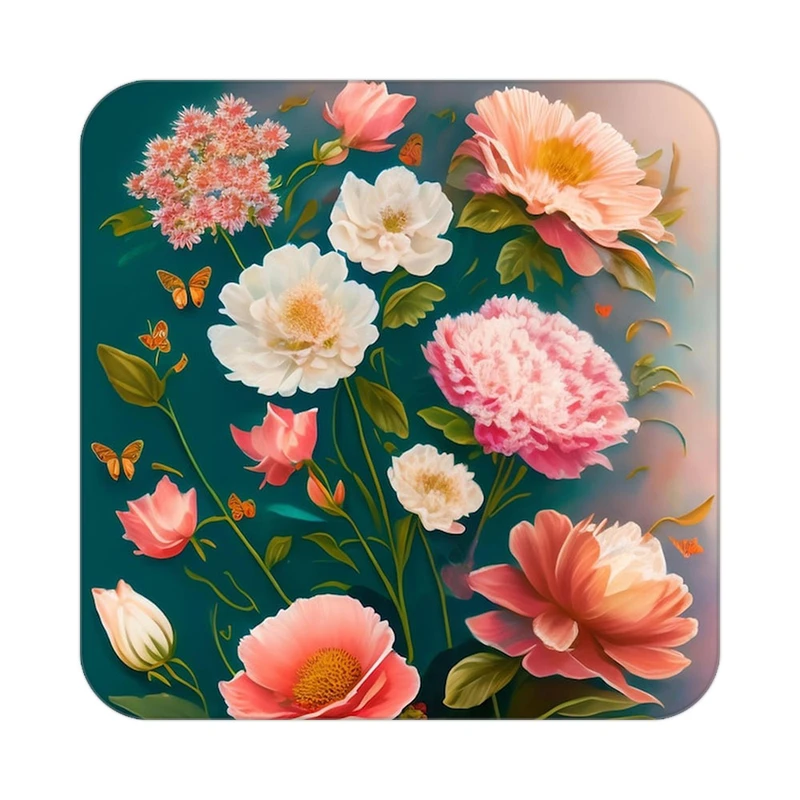 زیر لیوانی کاکتی طرح گل مدل mp17724