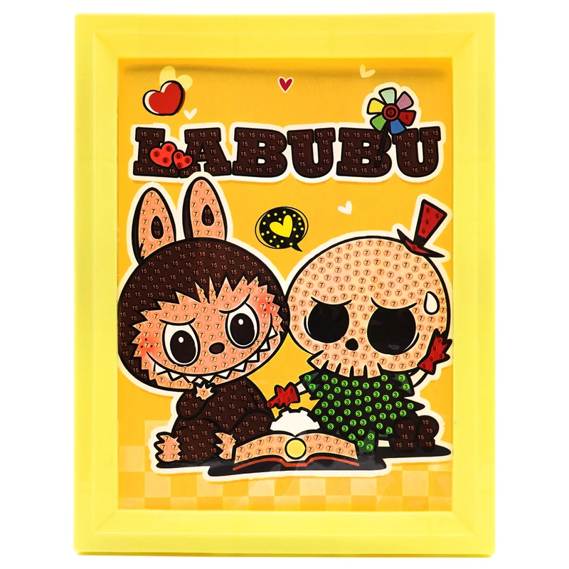 بازی آموزشی سمید مدل ساخت تابلو نقاشی الماسی طرح لبوبو کد 400