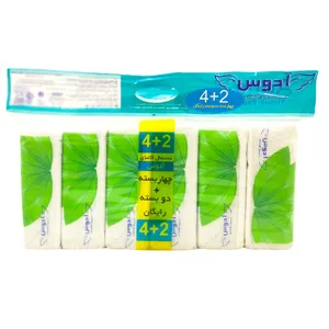 دستمال کاغذی 100 برگ آدوس مدل ADS_2D بسته 6 عددی