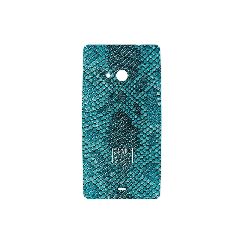 برچسب پوششی ماهوت مدل Blue Snake Skin مناسب برای گوشی موبایل مایکروسافت Lumia 535