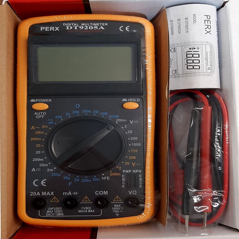 مولتی متر دیجیتال پرکس مدل DT-9205-A