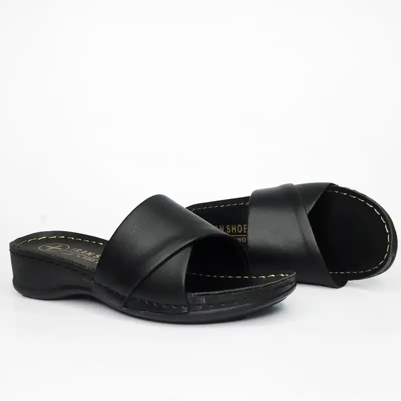 دمپایی زنانه ایران مدل پاکتی کد Si-Bk