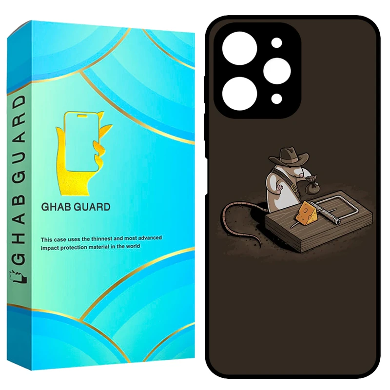 کاور قاب گارد طرح موش مدل GCHPR12 مناسب برای گوشی موبایل شیائومی Redmi 12 4G / Redmi 12 5G / Poco M6 Pro 5G