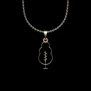 گردنبند طلا 18 عیار زنانه مدوپد مدل درخت کد L2-1-1032