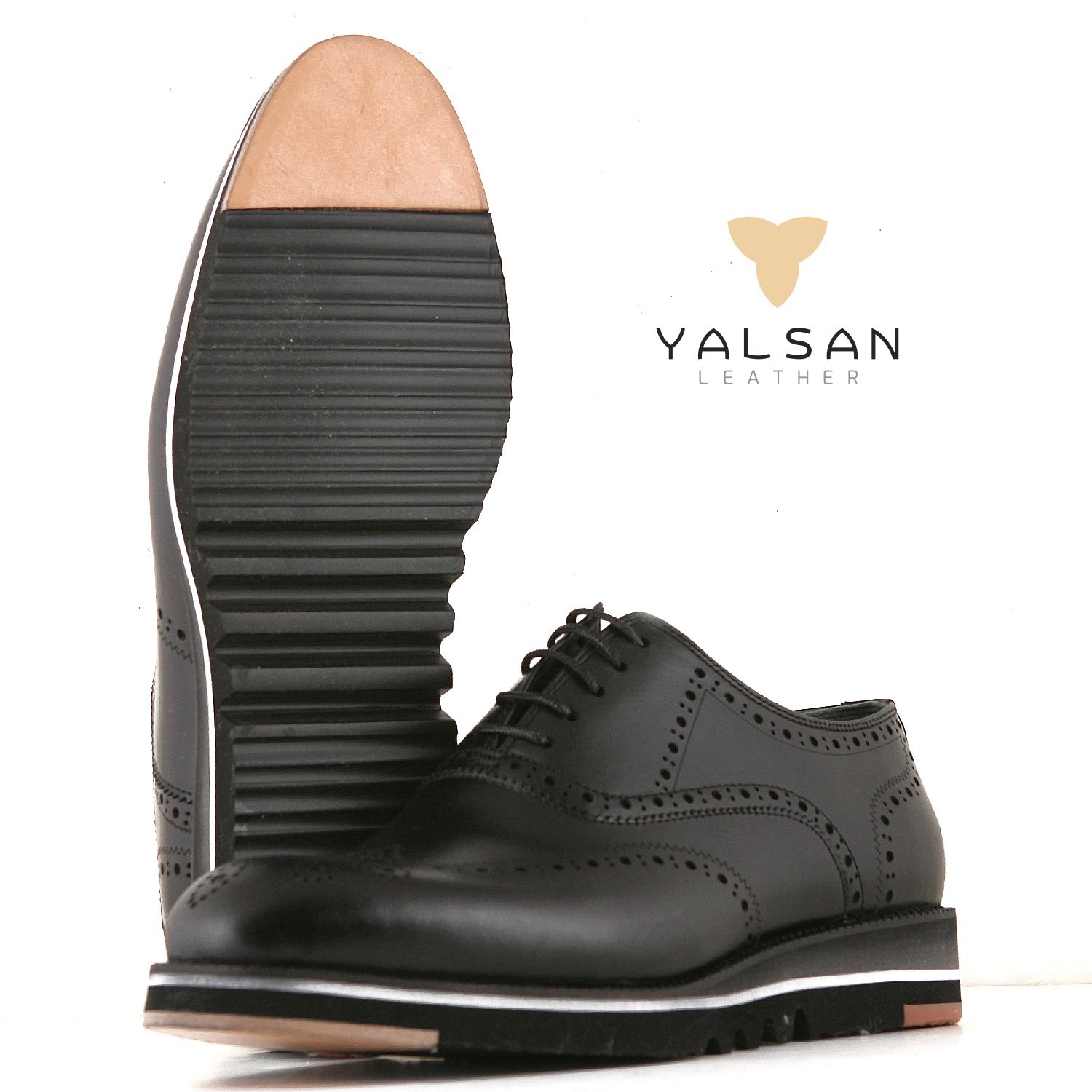 کفش روزمره مردانه چرم یلسان مدل  جاسپر کد 546-GN-msk -  - 2