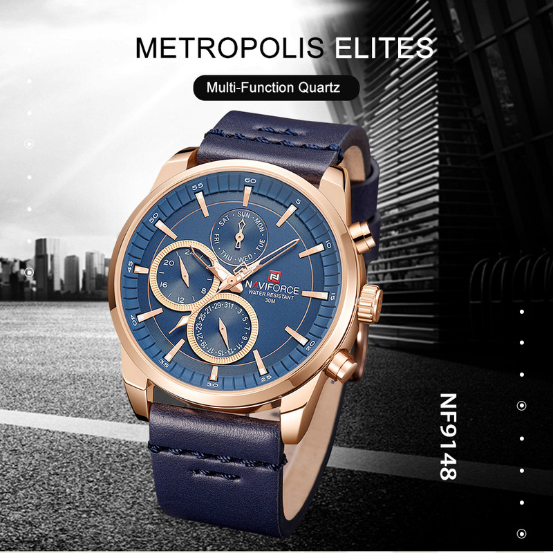 ساعت مچی عقربه‌ ای مردانه نیوی فورس مدل 9148 کد 05