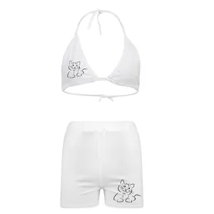 ست شورت و سوتین زنانه مدل 34