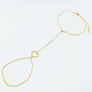 پابند زنانه مدل 266PBZ طرح قلب