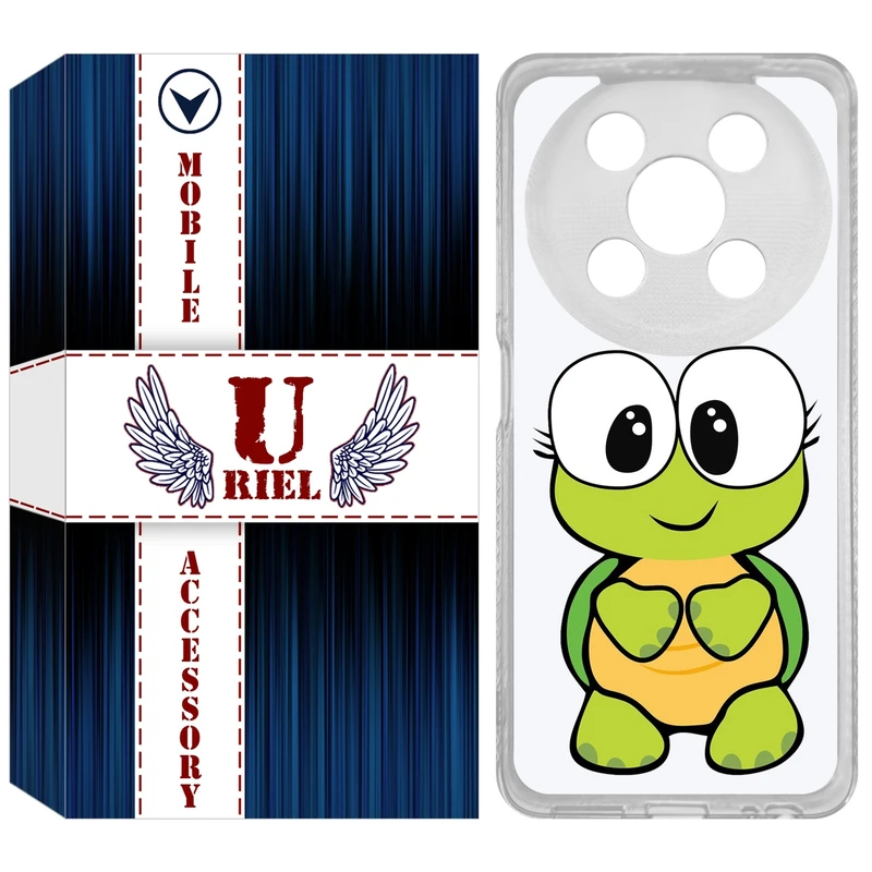 کاور یوریل مدل Clear کد 59 طرح لاکپشت مناسب برای گوشی موبایل وکال V2 / V2 Lite