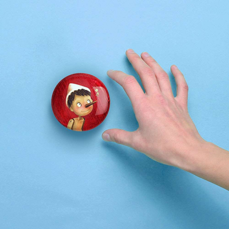 آینه جیبی خندالو طرح پینوکیو Pinocchio  کد 4569