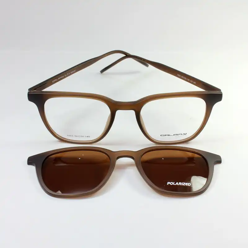 فریم عینک طبی گلکسی مدل 1003 به همراه کاور آفتابی