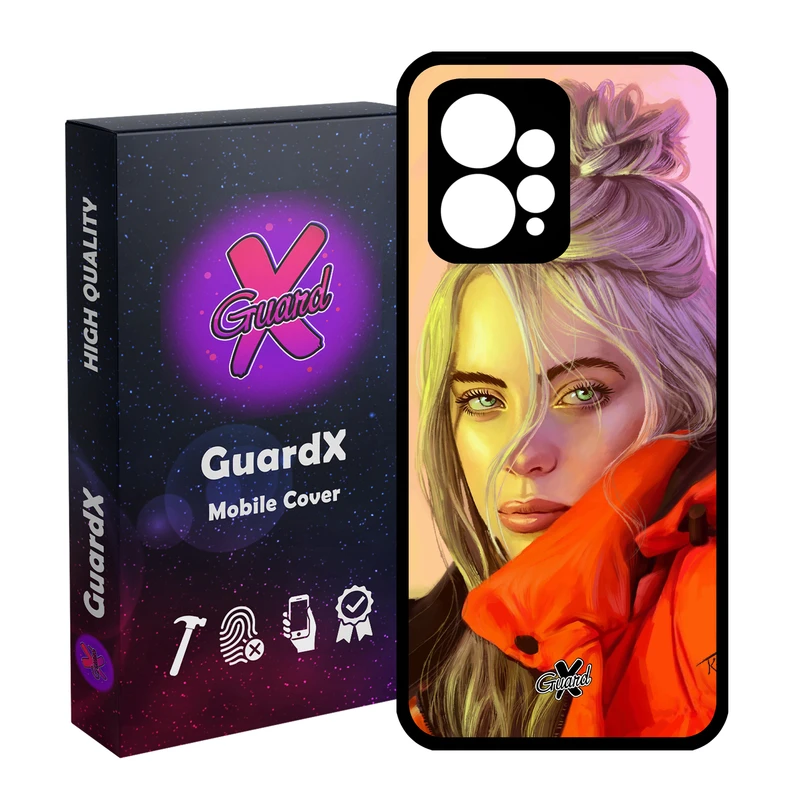 کاور گارد ایکس طرح Billie Eilish مدل Glass10217 مناسب برای گوشی موبایل شیائومی Redmi Note 12 4G