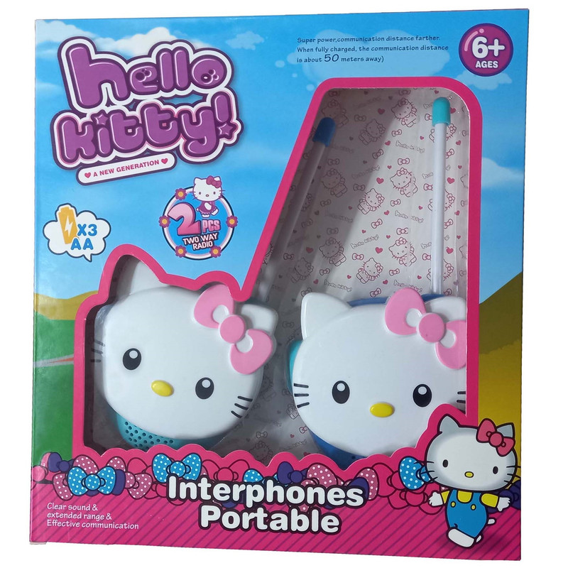 بیسیم اسباب بازی مدل Hello kitty بسته دو عددی