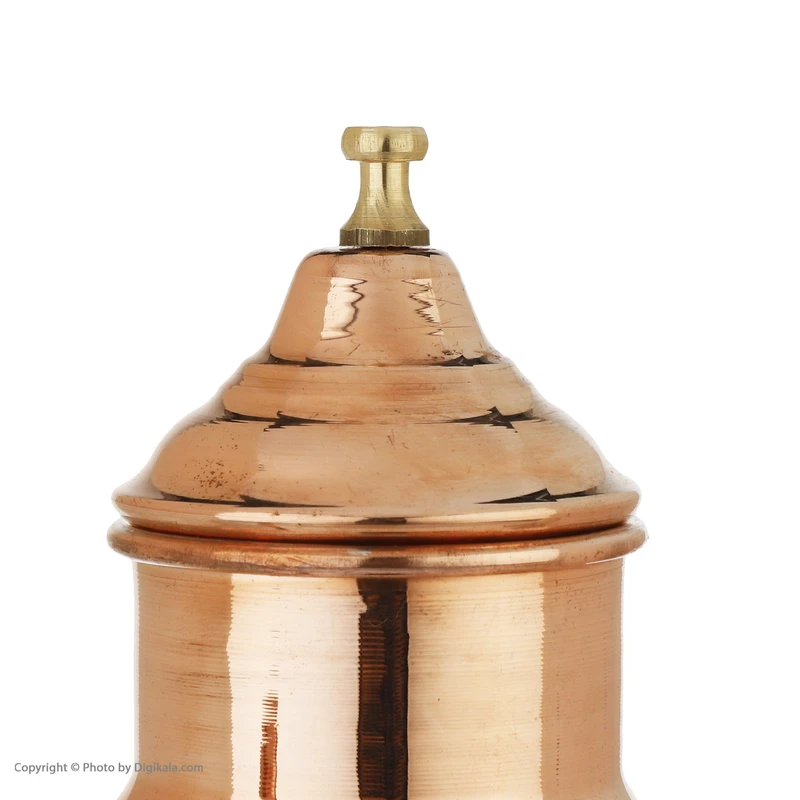 عکس شماره 4 : روغن دان مسی مس زنجان مدل دسته دار کد 012