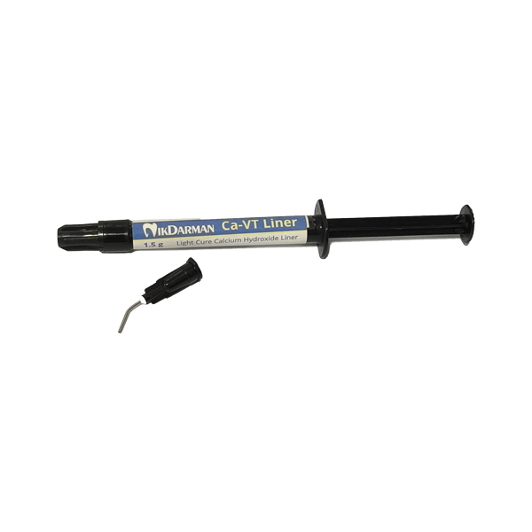 دایکال نوری کلسیم هیدروکساید لایت کیور نیک درمان مدل Ca-VT Liner وزن 1.5 گرم