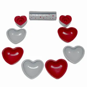 مجموعه ظروف هفت سین ۹ پارچه مدل قلب