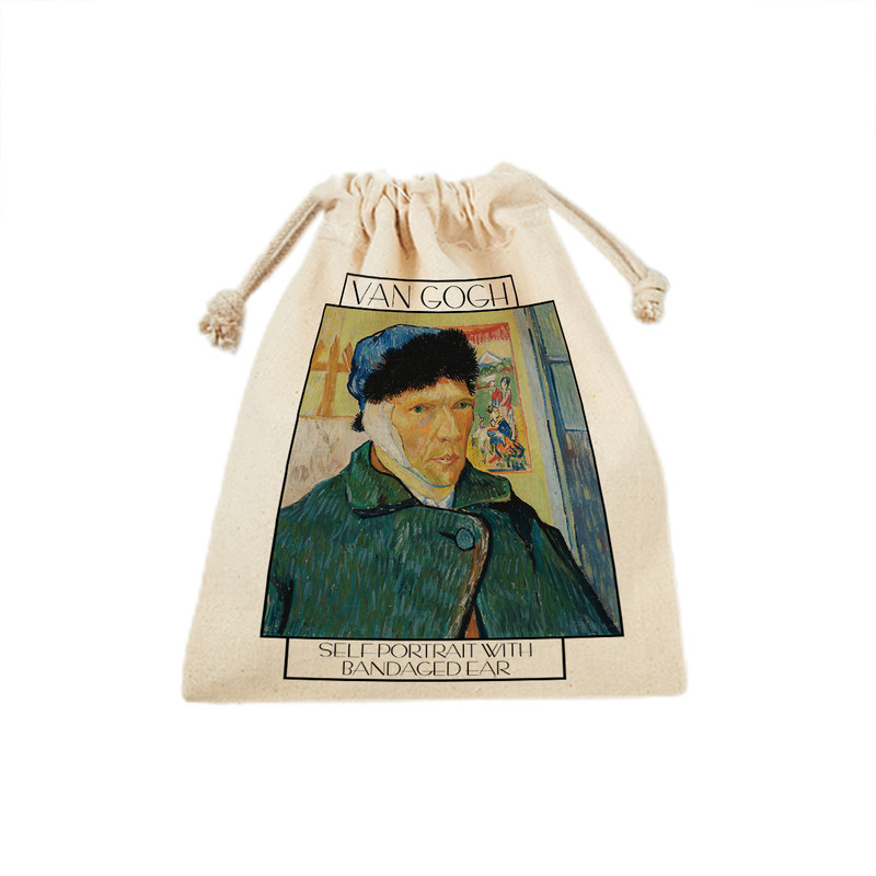 نظم دهنده ترمه طراحان ایده مدل کیسه بنددار خودنگار با گوش بانداژ شده از ونگوگ کد art0052 - L نظم دهنده ترمه طراحان ایده مدل کیسه بنددار خودنگار با گوش بانداژ شده از ونگوگ کد art0052 - L