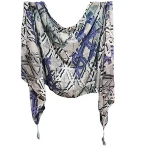 شال زنانه مدل نخی ضربدری کد 100045