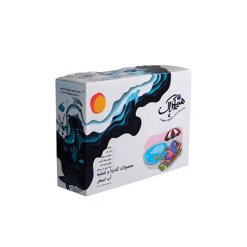 پک تصفیه و گندزدای آب استخر هیپوپاک مدل 001 مجموعه 6 عددی