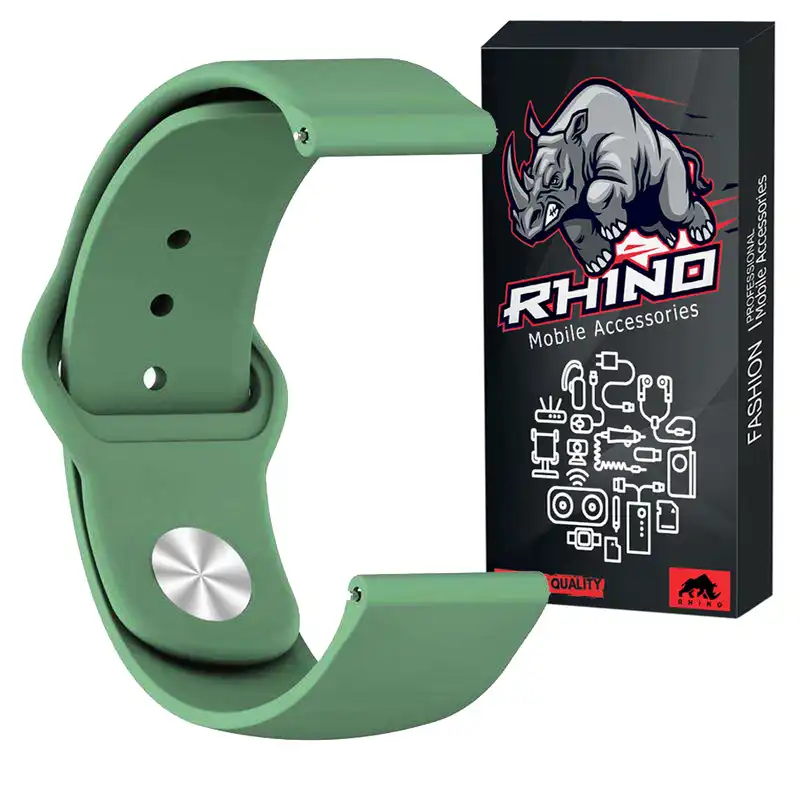 بند راینو مدل R-Silicon مناسب برای ساعت هوشمند هایلو 20mm / LS01 / LS02