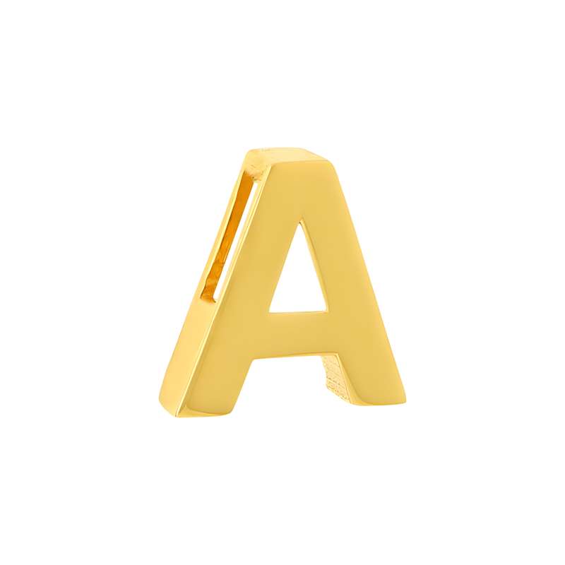 آویز گردنبند طلا 18 عیار زنانه میو گلد طرح حروف