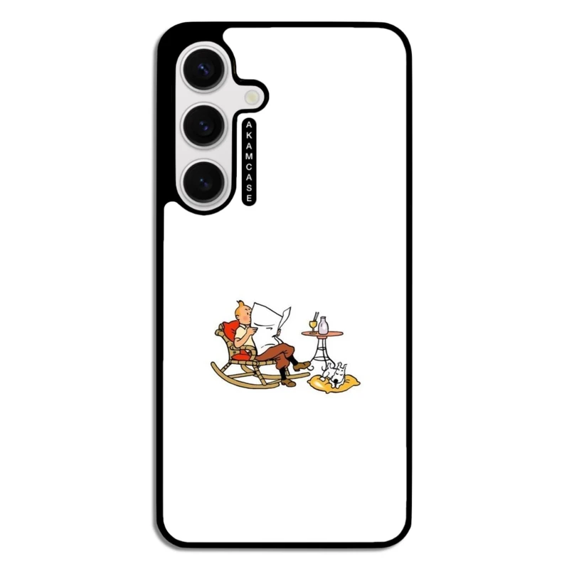 کاور آکام مدل AMC-WSGS24-TINTIN-8 مناسب برای گوشی موبایل سامسونگ Galaxy S24